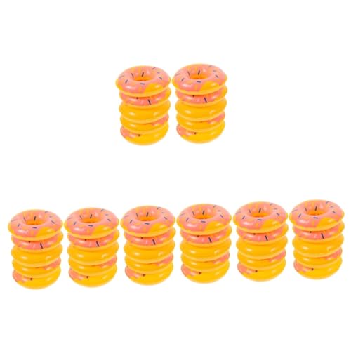 UPKOCH 40 STK Mini-schwimmring Aufblasbare Mini-Pool-schläuche Simulierter Schwimmring Puppenhaus-floatie Mini Aufblasbarer Ring Donut-Pool-Float Requisiten Für Schwimmringe Plastik von UPKOCH