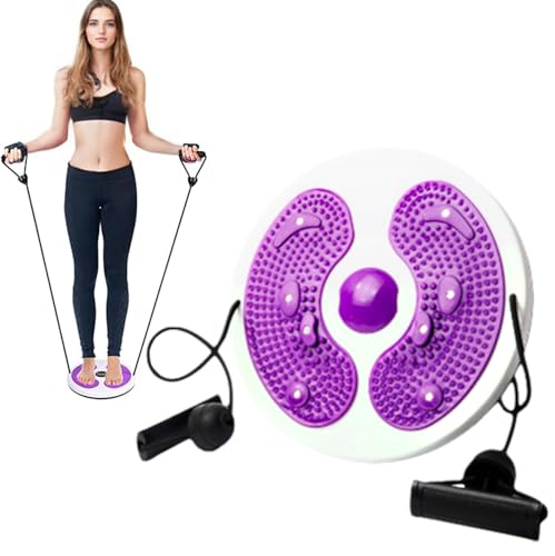 Twist Waist Disc Board mit Kordelzug, Multifunktions Fitness Drehscheibe Waist Wriggling Plate Fitnessgeräte, Aerobic-Übungen Fitness-Zubehör, Widerstandsbänder Massage-Fußsohle Heimfitnessgeräte Twist Waist Disc Board mit Kordelzug, Multifunktions Fitness Drehscheibe Waist Wriggling Plate Fitnessgeräte, Aerobic-Übungen Fitness-Zubehör, Widerstandsbänder Massage-Fußsohle Heimfitnessgeräte von UQMIQURA