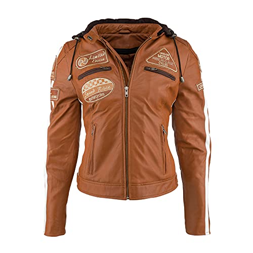 URBAN 5884 Motorradjacke Damen Mit Protektoren, Damenjacke aus Lammleder, Protektoren für Rücken, Schultern und Ellenbogen URBAN 5884 Motorradjacke Damen Mit Protektoren, Damenjacke aus Lammleder, Protektoren für Rücken, Schultern und Ellenbogen von URBAN 5884