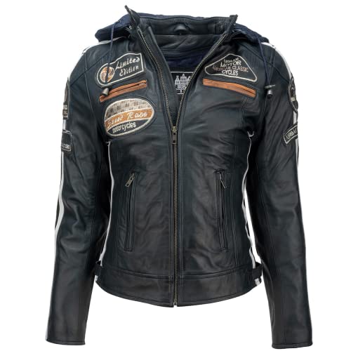 URBAN 5884 Motorradjacke Damen Mit Protektoren, Damenjacke aus Lammleder, Protektoren für Rücken, Schultern und Ellenbogen URBAN 5884 Motorradjacke Damen Mit Protektoren, Damenjacke aus Lammleder, Protektoren für Rücken, Schultern und Ellenbogen von URBAN 5884