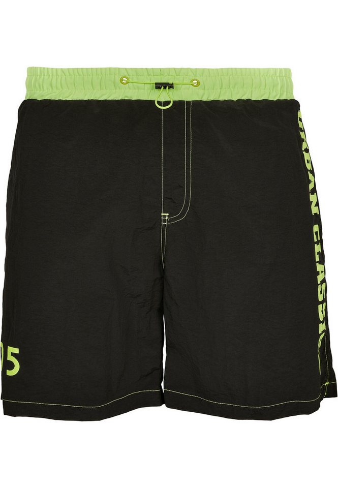 URBAN CLASSICS Badeshorts Urban Classics Herren UC Logo Swim Shorts von URBAN CLASSICS