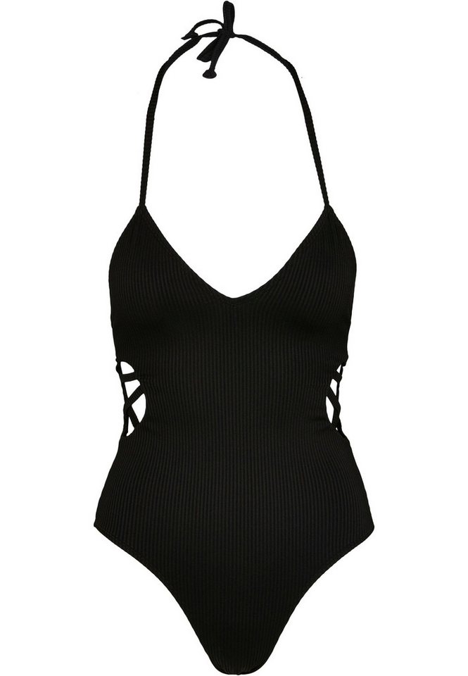 URBAN CLASSICS Monokini Urban Classics Damen Ladies Rib Swimsuit URBAN CLASSICS Monokini Urban Classics Damen Ladies Rib Swimsuit von URBAN CLASSICS