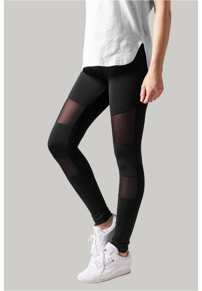 URBAN CLASSICS Leggings TB1174 - Ladies Tech Mesh Leggings black L von URBAN CLASSICS