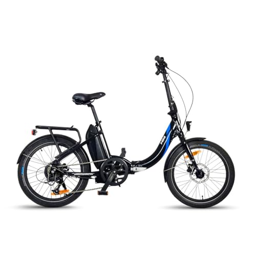 URBANBIKER Mini | Klapprad E-Bike | 100KM Reichweite | Schwarz | 20" von URBANBIKER