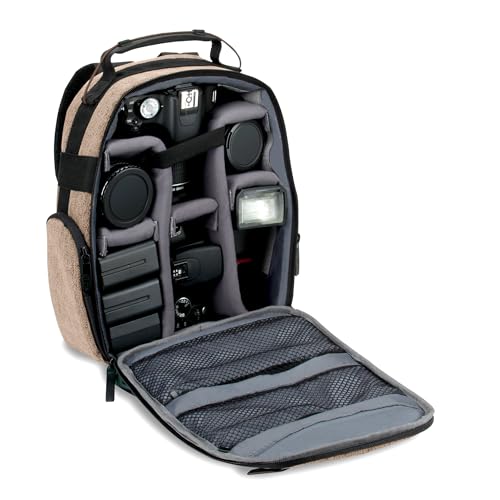 USA Gear DSLR Kamerarucksack, Kameratasche, Kamera Fotorucksack für Spiegelreflexkamera mit Kundengerechten Zubehörteilern, Wetterbeständiger Boden und Bequemer Rückenstütze - Braun USA Gear DSLR Kamerarucksack, Kameratasche, Kamera Fotorucksack für Spiegelreflexkamera mit Kundengerechten Zubehörteilern, Wetterbeständiger Boden und Bequemer Rückenstütze - Braun von USA Gear