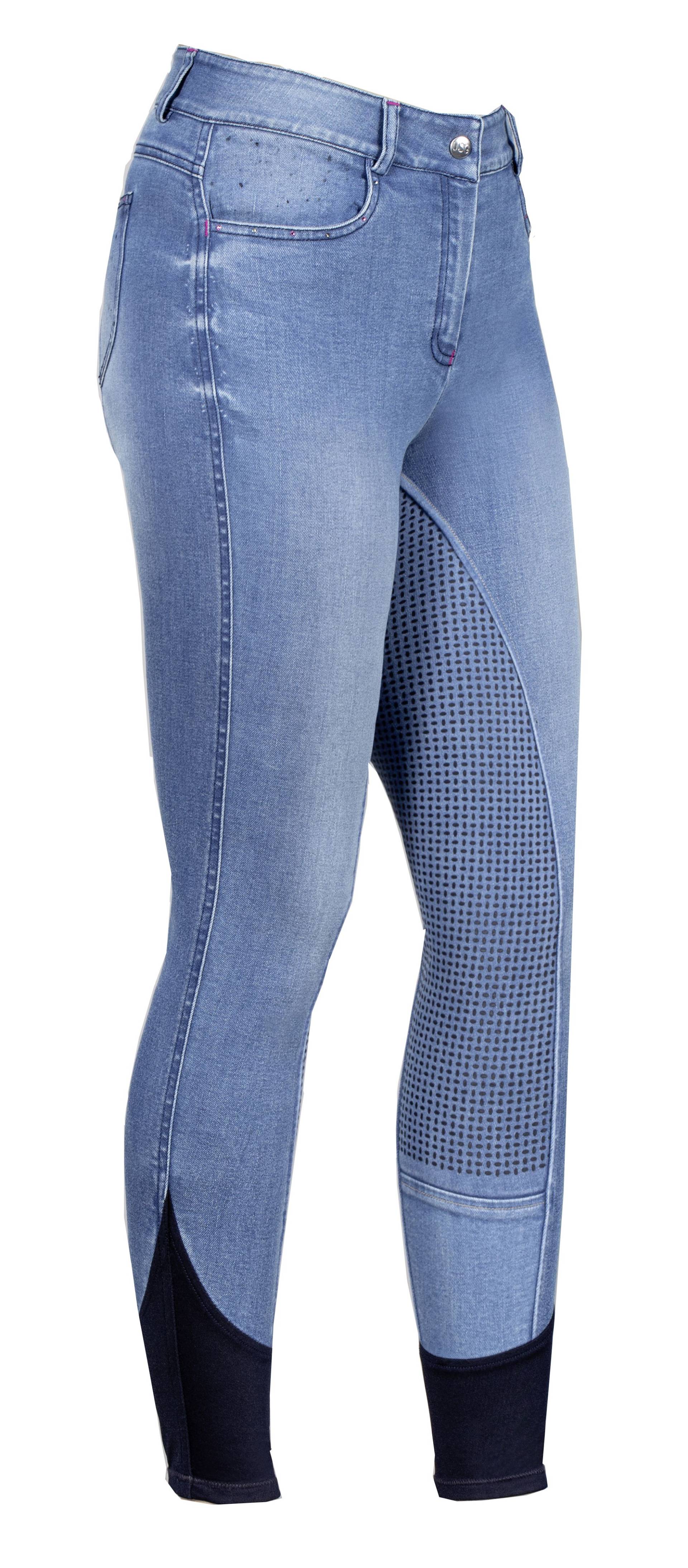 Kinder Jeansreithose Kimberly mit Top-Grip Vollbesatz Kinder Jeansreithose Kimberly mit Top-Grip Vollbesatz von USG