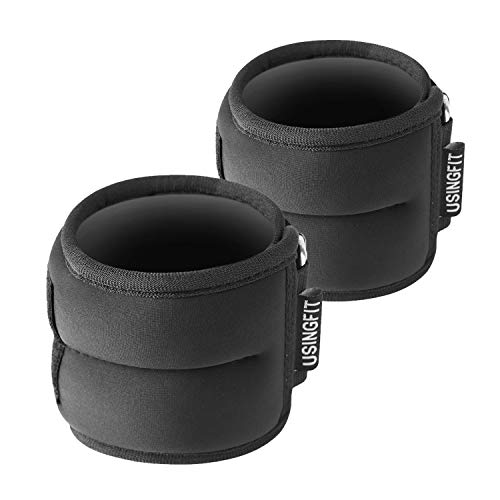 USINGFIT gewichtsmanschetten fuß Gewichte für Beine und Arme 2 * 0,5Kg / 2 * 1Kg / 2 * 1,5Kg / 2 * 2Kg Gewicht Hand Ankle Weights Set Fitness fußgewichte Handgelenk fussgewichte handgewichte von USINGFIT