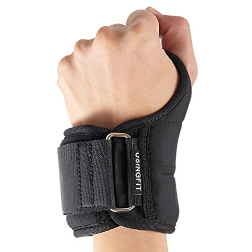 USINGFIT handgewichte gewichtsmanschetten armgewichte handgelenk gewichte beingewichte fussgewichte 0,5kg / 1kg / 1,5kg laufgewichte fuß hand ankle wrist weights für beine fußgewichte (1 kg * 2) von USINGFIT