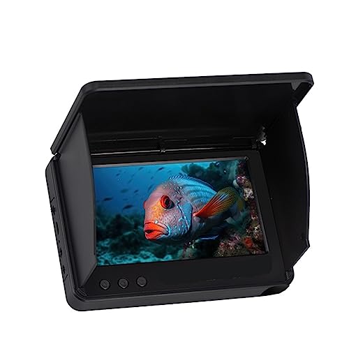 Tragbare Video Fisch Finder Unterwasser Eis Angeln Kamera 4,3/5,0 Zoll LCD Display Nachtsicht Kamera for Angeln Lichter(30m 4.3 plastic Box) von USKI