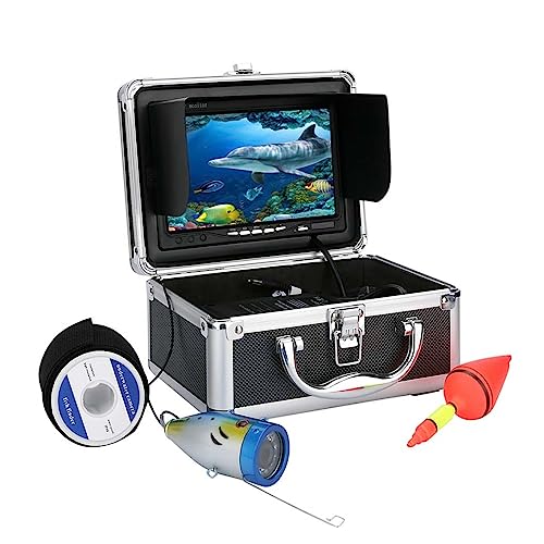 Unterwasser-Angelkamera 7 Zoll HD 1000tvl Unterwasser-Angel-Videokamera-Kit LED-Infrarotlampe beleuchtet Video-Fischfinder 50M(IR LEDs 30M Cable) von USKI
