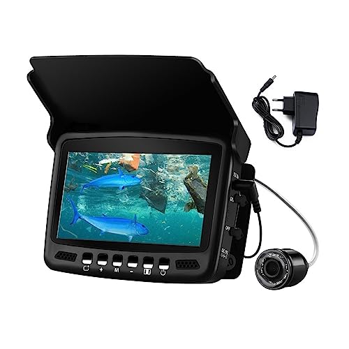 Video-Angelkamera-Set, 4,3-Zoll-IPS-LCD-Monitor, 1000 TVL, Fischfinder for Winter-Unterwasser-Eisfischen, Hintergrundbeleuchtung EIN/AUS(Camera 25M Cable) von USKI