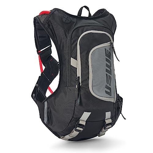 USWE Moto Hydro 8L Trinkrucksack mit 3,0 l Wasserblase, ein hochwertiger, federfreier Rucksack für Enduro und Off-Road-Motorrad, Schwarzgrau USWE Moto Hydro 8L Trinkrucksack mit 3,0 l Wasserblase, ein hochwertiger, federfreier Rucksack für Enduro und Off-Road-Motorrad, Schwarzgrau von USWE