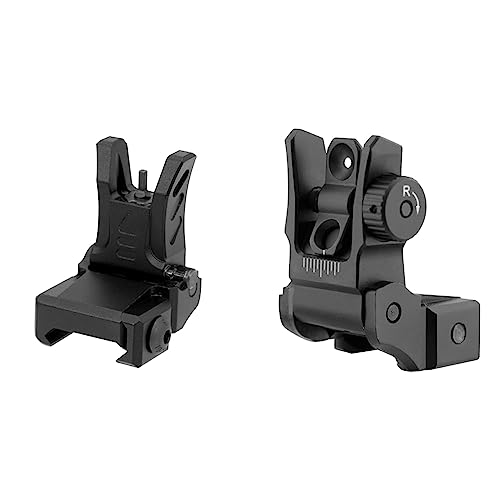 UTG MNT-755 Visier schwarz One Size & UTG Low Profile Flip-up Rear Sight with Dual Aiming Aperture MNT-955 Visier schwarz, one Size UTG MNT-755 Visier schwarz One Size & UTG Low Profile Flip-up Rear Sight with Dual Aiming Aperture MNT-955 Visier schwarz, one Size von UTG