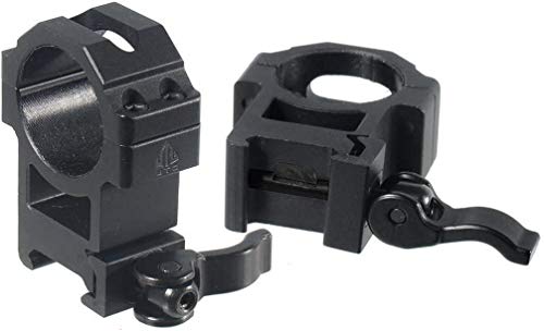 UTG Unisex Samlingsringe Utg Max Strength Grade Quick Detalch Picatinny Rings: 2 stykker, 30mm Diam, Hejprof Befestigungsschellen, Schwarz, Einheitsgröße EU UTG Unisex Samlingsringe Utg Max Strength Grade Quick Detalch Picatinny Rings: 2 stykker, 30mm Diam, Hejprof Befestigungsschellen, Schwarz, Einheitsgröße EU von UTG