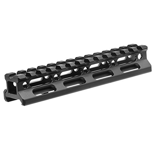 UTG Unisex – Erwachsene Super Slim Picatinny Riser Mount, 0.75" Height, 13 Slots Sporting Goods, schwarz, 5,5" von UTG