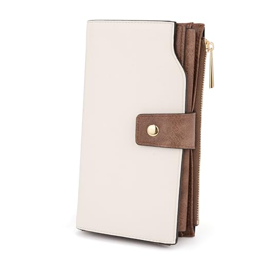 UTO Geldbörse Damen Gross Geldbeutel Damen Groß RFID Blockierung Kunstleder Kupplung 21 Kartensteckplätze Halter Organizer mit Große Kapazität innere Tasche passt 5,6 '' Handy UTO Geldbörse Damen Gross Geldbeutel Damen Groß RFID Blockierung Kunstleder Kupplung 21 Kartensteckplätze Halter Organizer mit Große Kapazität innere Tasche passt 5,6 '' Handy von UTO
