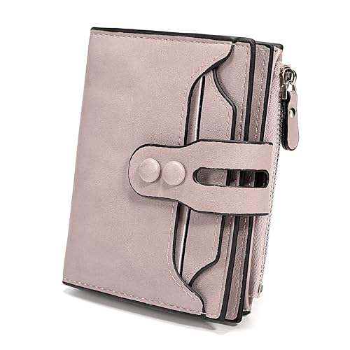 UTO Geldbörse Damen Klein Leder RFID Schutz 18 Fächer Schnalle Kleines Portemonnaie Frauen mit Münzfach Foto-Ausweishülle Brieftasche Mini Geldbeutel Viele Fächer Portmonee Geschenk UTO Geldbörse Damen Klein Leder RFID Schutz 18 Fächer Schnalle Kleines Portemonnaie Frauen mit Münzfach Foto-Ausweishülle Brieftasche Mini Geldbeutel Viele Fächer Portmonee Geschenk von UTO