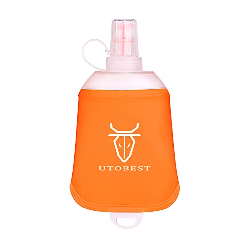 UTOBEST Soft Flask Laufwasserflasche, zusammenklappbar, für Trailrunning, Trinkrucksack, Wandern, Radfahren, Klettern, 150 ml von UTOBEST