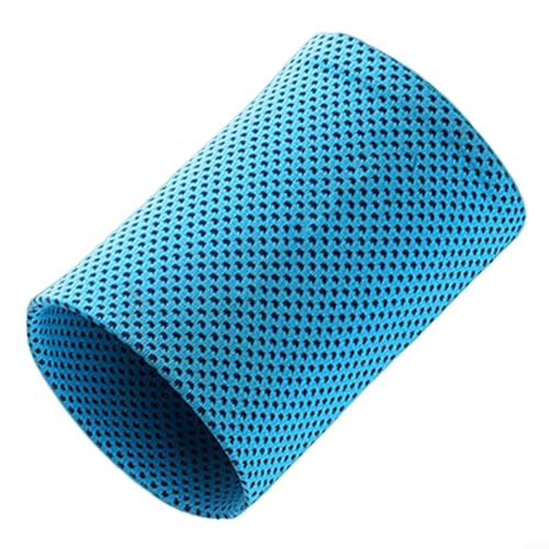 Atmungsaktives Armband aus Eisseide für Outdoor-Sportarten, hält bei heißem Wetter kühl (blau) von UTTASU