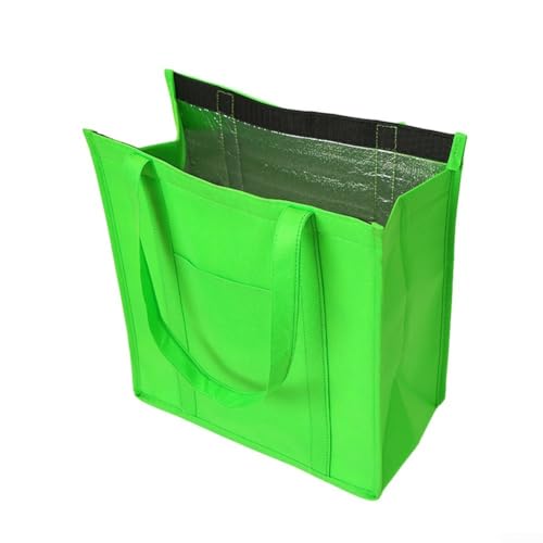 UTTASU Isolierte Lebensmittel-Frische-Tasche, wiederverwendbare Thermotasche, auslaufsicherer Verschluss, elegantes Design, grün von UTTASU