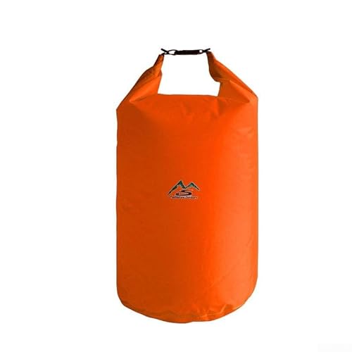 UTTASU Praktischer wasserdichter Aufbewahrungstasche, ideal zum Wandern, Camping, Kajakfahren, Angeln (glänzendes Grün), Wie abgebildet, Orange 40L von UTTASU
