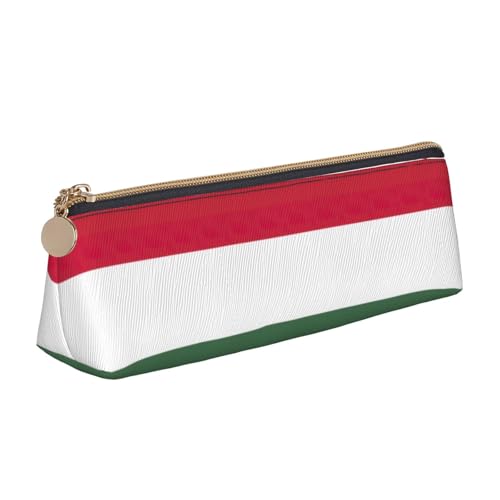 UVBDF Federmäppchen, Motiv: Flagge von Ungarn, tragbar, Schreibwaren, großes Fassungsvermögen, Kosmetik-Organizer-Tasche, weiß, Einheitsgröße, Kosmetiktasche von UVBDF