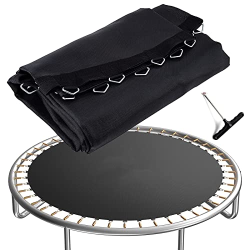 UVCMDUI Sprungtuch Sprungmatte Incl. Federspanner für Trampolin ø 183 244 305 366 396 427 457 488 cm, Trampolin Sprungtuch Springmatte Hüpfpolster Universal Sprungmatte,427cm 80 Rings von UVCMDUI