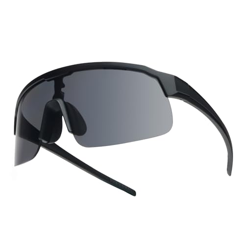 UVTQSSP Fahrradbrille, Ultraleichte Unisex-Sportbrille, TR 90 unzerbrechlich rahmenlos polarisiert winddicht Outdoor UV400 Schutz Sport Sonnenbrille UVTQSSP Fahrradbrille, Ultraleichte Unisex-Sportbrille, TR 90 unzerbrechlich rahmenlos polarisiert winddicht Outdoor UV400 Schutz Sport Sonnenbrille von UVTQSSP