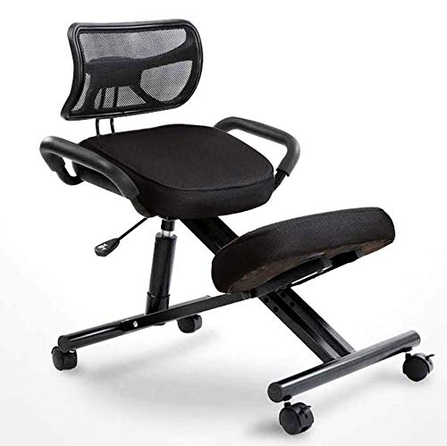 UYDJAKX Ergonomischer Kniestuhl für eine bessere Haltung, Schaukelhocker für einen schlechten Rücken – höhenverstellbarer und drehbarer Bürostuhl für Zuhause und das Büro Star of Light von UYDJAKX