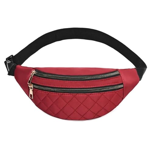 UYFRD Bauchtasche, Laufgürtel, Hüfttasche, Brustgurt für Männer und Frauen, Bauchtasche, Bauchtasche, Geldbörse, Bauchtasche, Rot D, Einheitsgröße von UYFRD