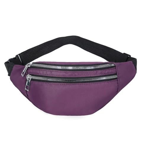 UYFRD Hüfttasche für Damen, Nylon, leger, Brusttasche, Herren, Gürteltasche, Reisetasche, Sporttasche, violett, Einheitsgröße von UYFRD