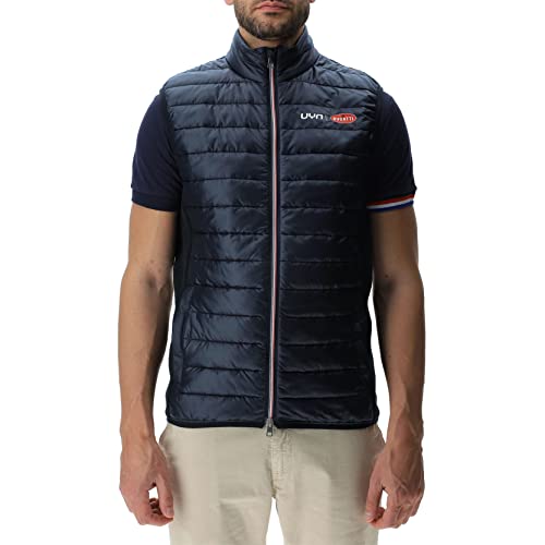 UYN for BUGATTI O102401-K652 WESTE MIT POLSTERUNG UND DURCHGEHENDEM REISSVERSCHLUSS Sports vest Herren Dark Navy/Soft Blue M von UYN for BUGATTI