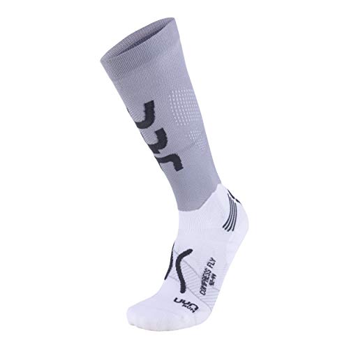 UYN S100070 Run Compression Fly Socks Men's Perlgrau/Grau 41 von UYN