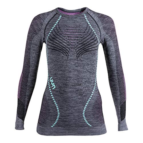UYN Damen Ambityon Uw Unterhemd, Black Melange/Pink/Aqua, L/XL UYN Damen Ambityon Uw Unterhemd, Black Melange/Pink/Aqua, L/XL von UYN