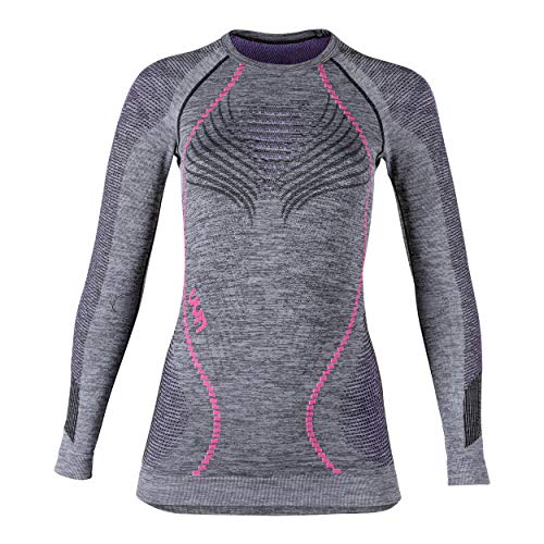 UYN Damen Ambityon Uw Unterhemd, Black Melange/Purple/Raspberry, XS UYN Damen Ambityon Uw Unterhemd, Black Melange/Purple/Raspberry, XS von UYN