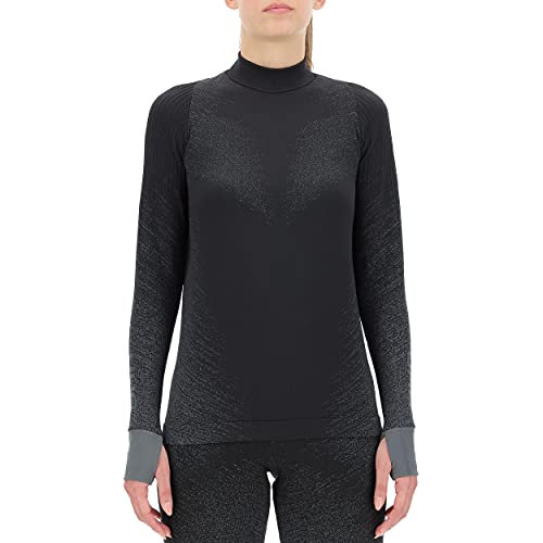 UYN Damen Exceleration Sweatshirt, Black/Cloud, S von UYN