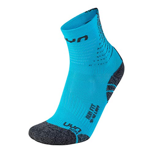 UYN Herren Run Fit Socke, Blue Atoll/Pearl Grey, 39/40 von UYN