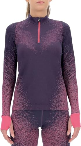 UYN Damen Running Exceleration Sweatshirt, Plum/Pink Yarrow, L von UYN