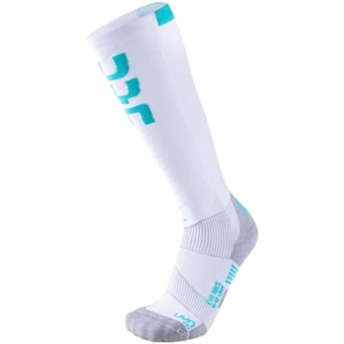 UYN Damen Ski Evo Race Socke, White/Water Green, 41/42 UYN Damen Ski Evo Race Socke, White/Water Green, 41/42 von UYN
