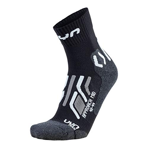 UYN Damen Trekking Approach Mid Socke, Black/Grey, 39/40 UYN Damen Trekking Approach Mid Socke, Black/Grey, 39/40 von UYN