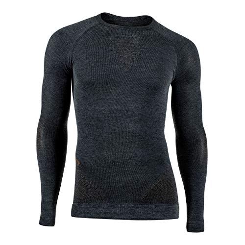 UYN Herren Fusyon Uw Lg_Sl Shirt, Grey Rock/Brown, L/XL UYN Herren Fusyon Uw Lg_Sl Shirt, Grey Rock/Brown, L/XL von UYN