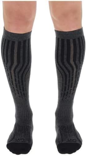 UYN Herren Ski Cashmere Socken, Grey Rock/Black, 45/47 von UYN