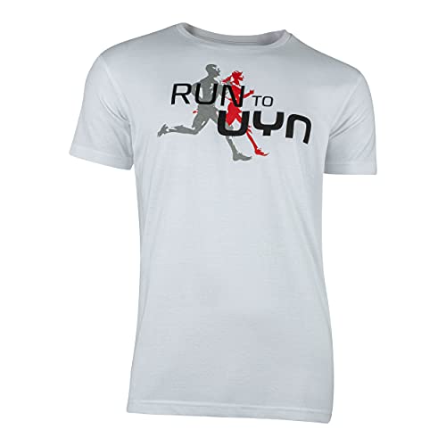 UYN Herren Club Runner T-Shirt, White, M von UYN