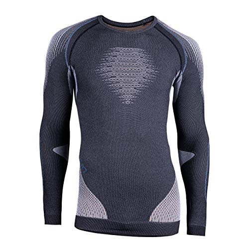 UYN Herren Evolutyon Uw Unterhemd, Anthracite Melange/Nude/Avio, L/XL von UYN