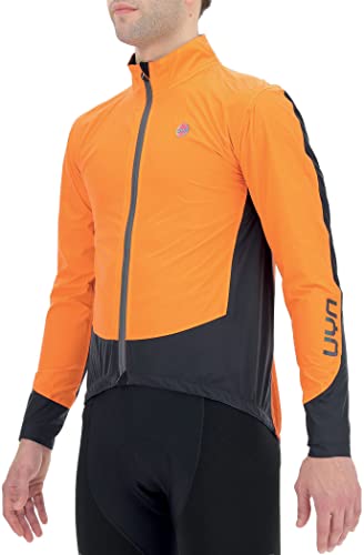 UYN Herren Packable Funktionsjacke, Orange/Black, L von UYN