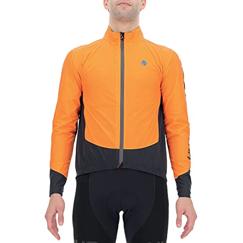 UYN Herren Packable Funktionsjacke, Orange/Black, S von UYN