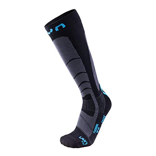 UYN Herren Ski Touring Herren Socke, Black/Azure, 42-44 EU UYN Herren Ski Touring Herren Socke, Black/Azure, 42-44 EU von UYN