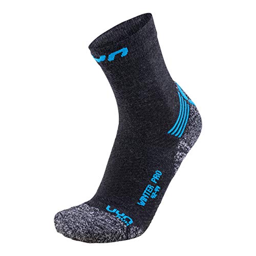 UYN Herren Winter Pro Run Herren Socke, Anthracite/Azure, 39-41 EU UYN Herren Winter Pro Run Herren Socke, Anthracite/Azure, 39-41 EU von UYN