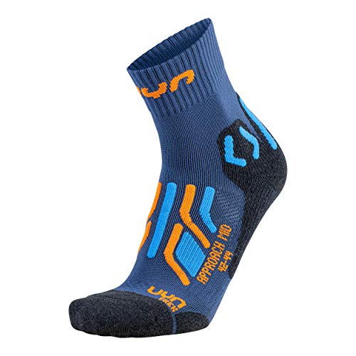 UYN Herren trekking tilnærmelse mellem sok Herren Socke, Blue/Orange/GreyMelange, 45-47 EU UYN Herren trekking tilnærmelse mellem sok Herren Socke, Blue/Orange/GreyMelange, 45-47 EU von UYN