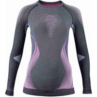 UYN Evolutyon langarm Funktionsshirt melange Damen anthrazit melange/raspberry/purple L/XL von Uyn